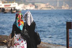 Young Muslim women in Istanbul, Turkey