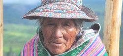 Indigenous Inca woman in the Colca Valley near Arequipa, Peru