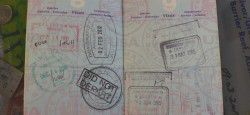 Passport With Stamps Stamps in passport