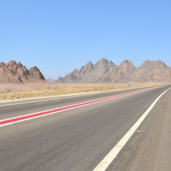 Open road in Sharm el Shiekh, Egypt