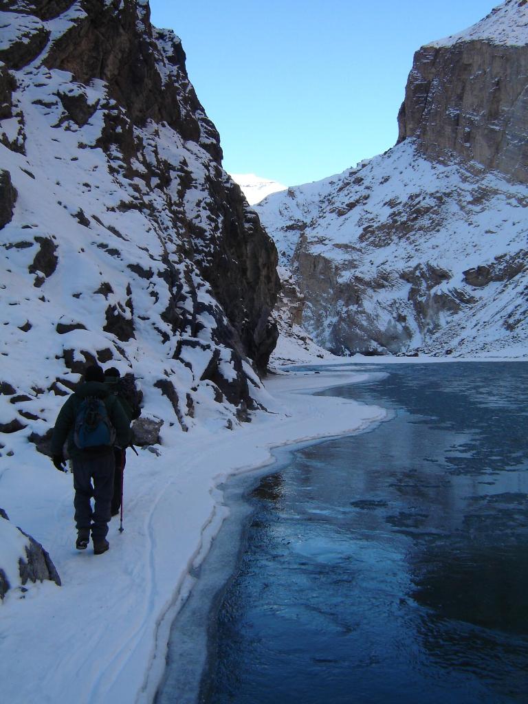 Half frozen river 2 Indias Awe Inspiring Chadar Trek