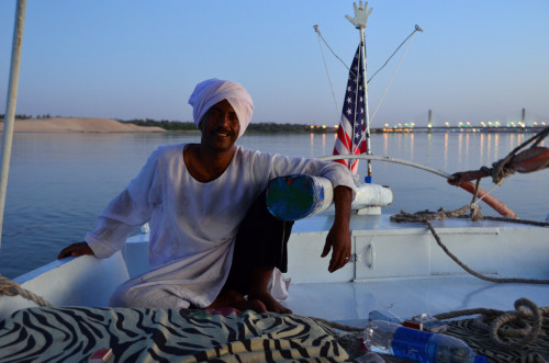 Man on Felucca in Egypt 500x331 Travel and the Obsolescence of Politics