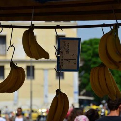 Bananas for Sale in Athens Greece