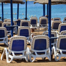 Beach Chairs in Sharm el Shiekh Egypt