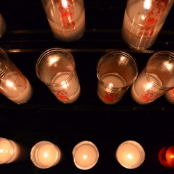 Candles in Church in Spain