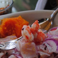 Ceviche in Lima Peru