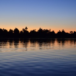 Egypt Nile River at Sunset