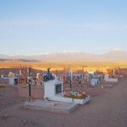 Graveyard in San Pedro de Atacama Chile