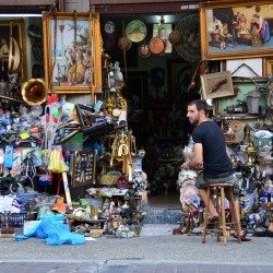 Junk Vendor in Athens Greece