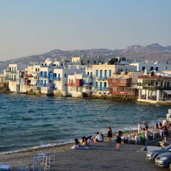 Little Venice in Mykonos Greece