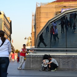 Metro Station in Madrid Spain