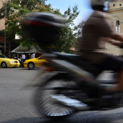 Motorbike in Athens Greece