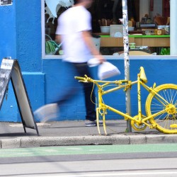 Painted Bike in Fitzroy Melbourne Australia