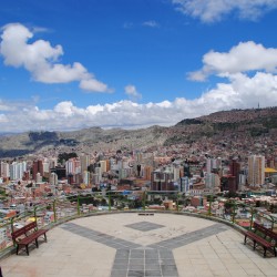 Panorama of La Paz Bolivia