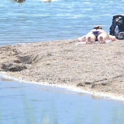 People Swimming in Bohinj Slovenia
