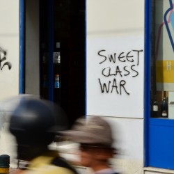 Political Graffiti in Athens Greece