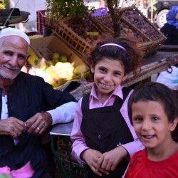Smiling Family in Cairo Egypt