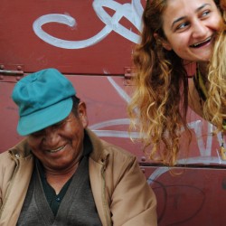 Tourist in La Paz Bolivia