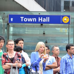 Town Hall Metro Stop Sydney Australia