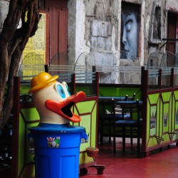 Trash Can in Lima Peru