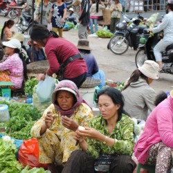 Vegetable Market in Cambodia