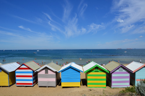 Brighton Beach in Australia