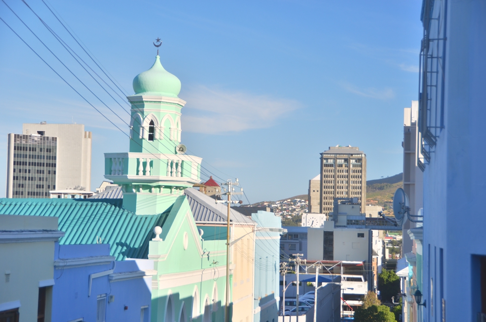 Bo Kaap's mosque is just as colorful as the rest of the township