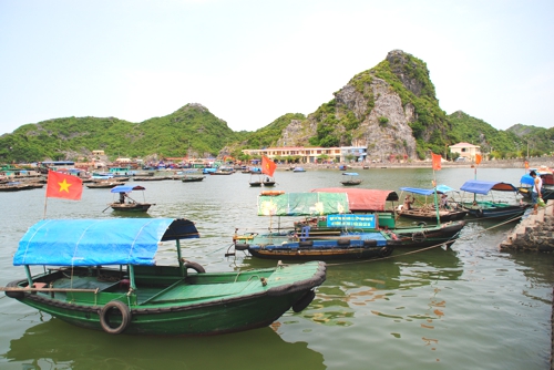 Cat Ba Island is an alternative gateway to the limestone karsts of Ha Long Bay