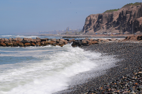 The dramatic scenery of Costa Verde in Lima, Perú is what steals the show