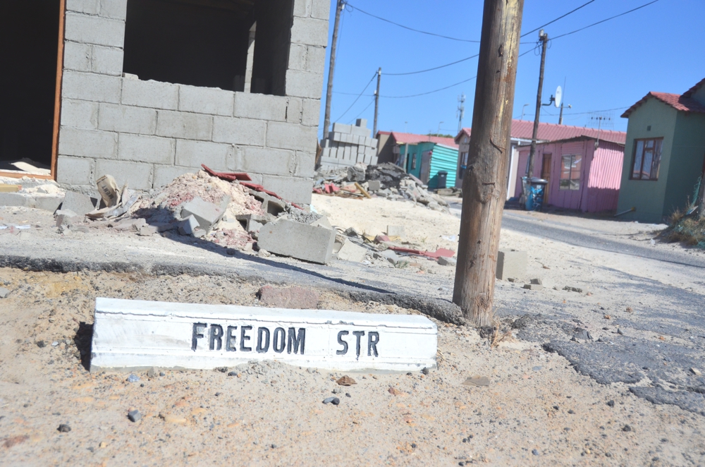 The ironically-named Freedom Street