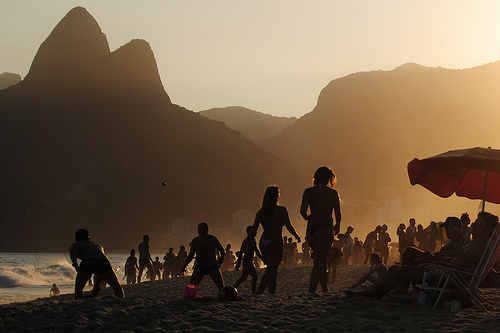 The crowds at Ipanema Beach in Rio are part of the experience