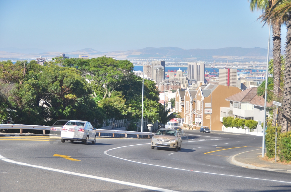 Looking down into Cape Town from the Gardens neighborhood evokes San Francisco