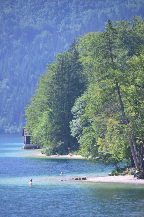 With shores made of soft sand, Lake Bohinj lets you have a beach holiday away from the beach