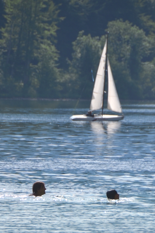 If swimming at Lake Bohinj is not thrilling enough for you, you can also sail