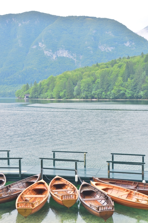 Although Lake Bohinj, like Lake Bled, has canoes for hire, it's much less crowded than its more-ubiquitous cousin