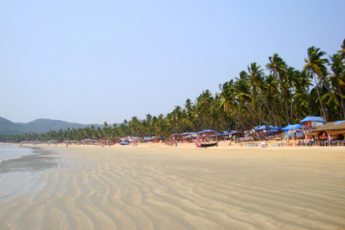 India's Palolem Beach is named for the forest of palm trees that lines the beach