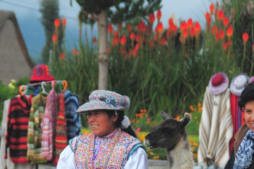It's not a coincidence that jackets are for sale in Peru's Colca Valley