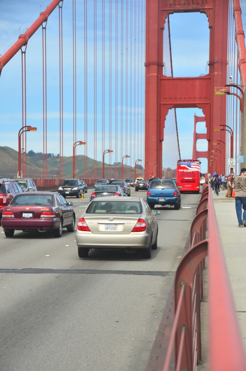 You can walk onto the Golden Gate Bridge, but be prepared to be shaken by the traffic!