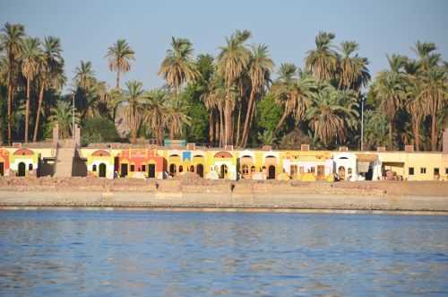 Some beaches along the southern Nile are home to traditional Nubian-style villages