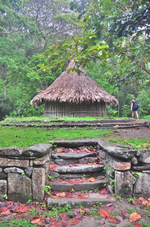 The good news? We found Pueblito, a collection of old houses we'd wanted to see. The bad news? The warning we received had been correct: We got stuck in a torrential downpour that lasted three hours, and had to wade across a waist-deep river of mud!