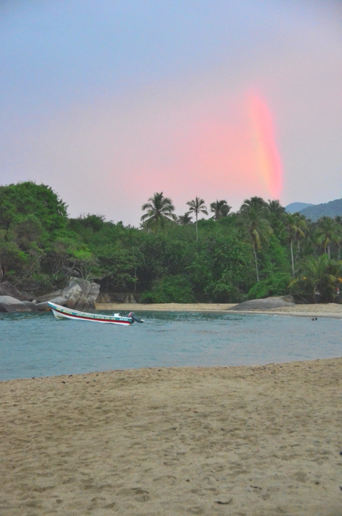 A beautiful rainbow over Cabo San Juan beach