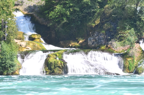 Rheinfall as seen from the boat – pretty, huh?