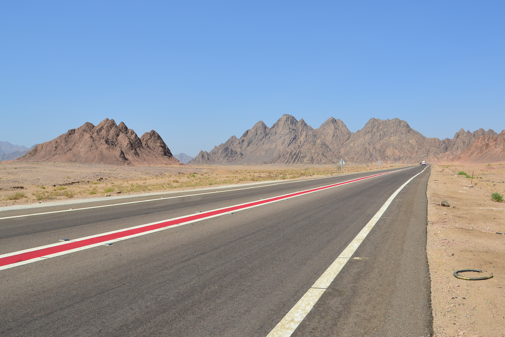 An open road in the Sinai peninsula