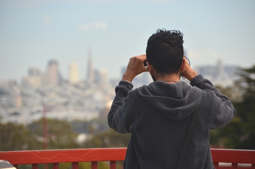 The Golden Gate Bridge provides great views of the San Francisco skyline