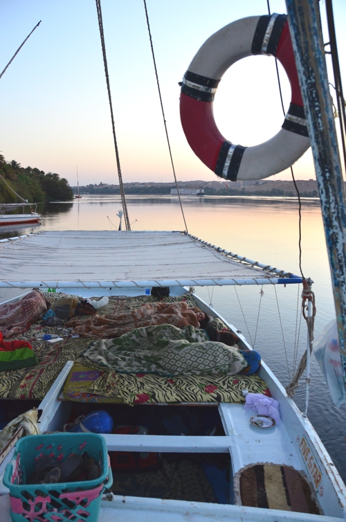 Sleeping quarters onboard the felucca