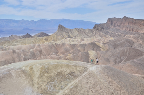 Zabriskie Point, the first place of interest along the route from Las Vegas to Death Valley