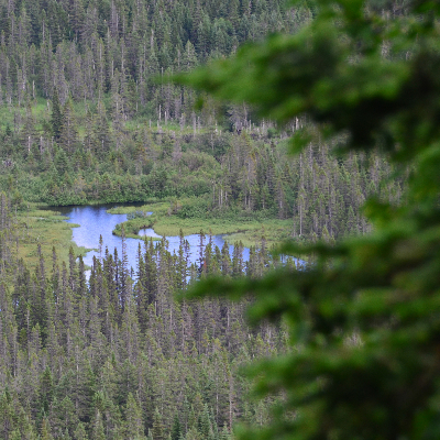 Lake in Chic Chocs Mountains