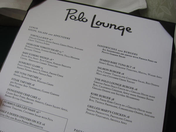 Polo-Lounge-Menu