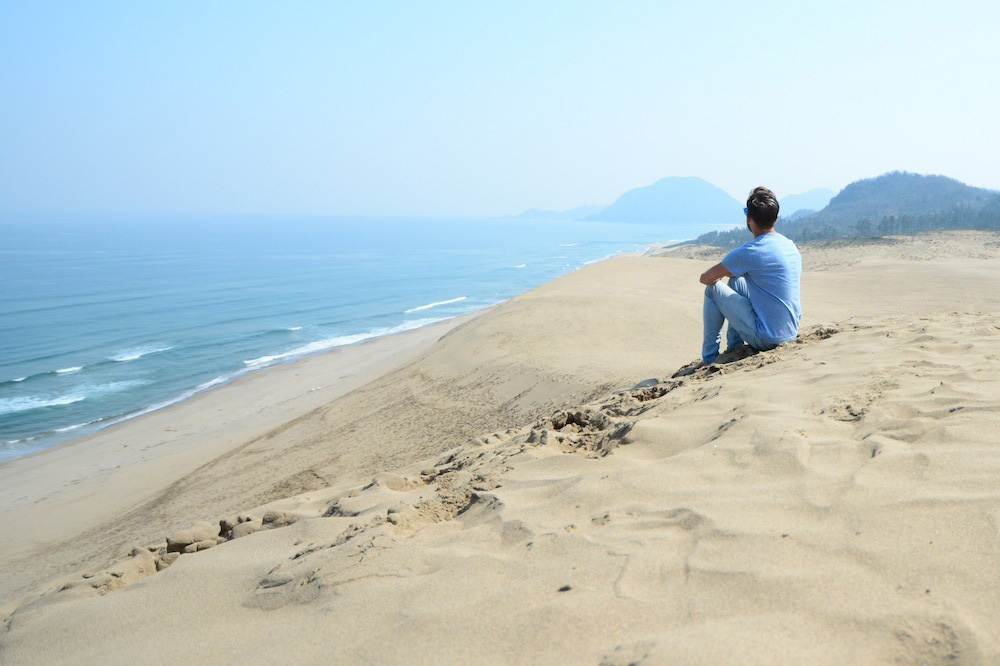 Robert Schrader in Tottori, Japan