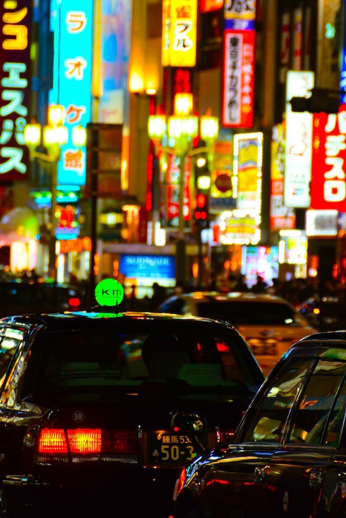 Traffic in Tokyo, Japan